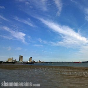 A view of the industrial end of the Thames